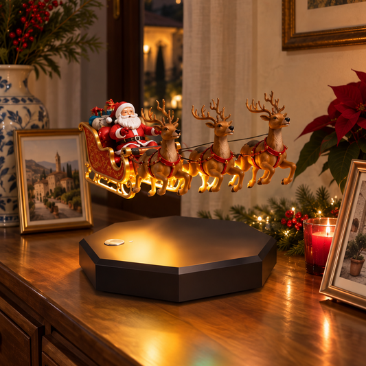 La Slitta di Natale in Levitazione Magnetica